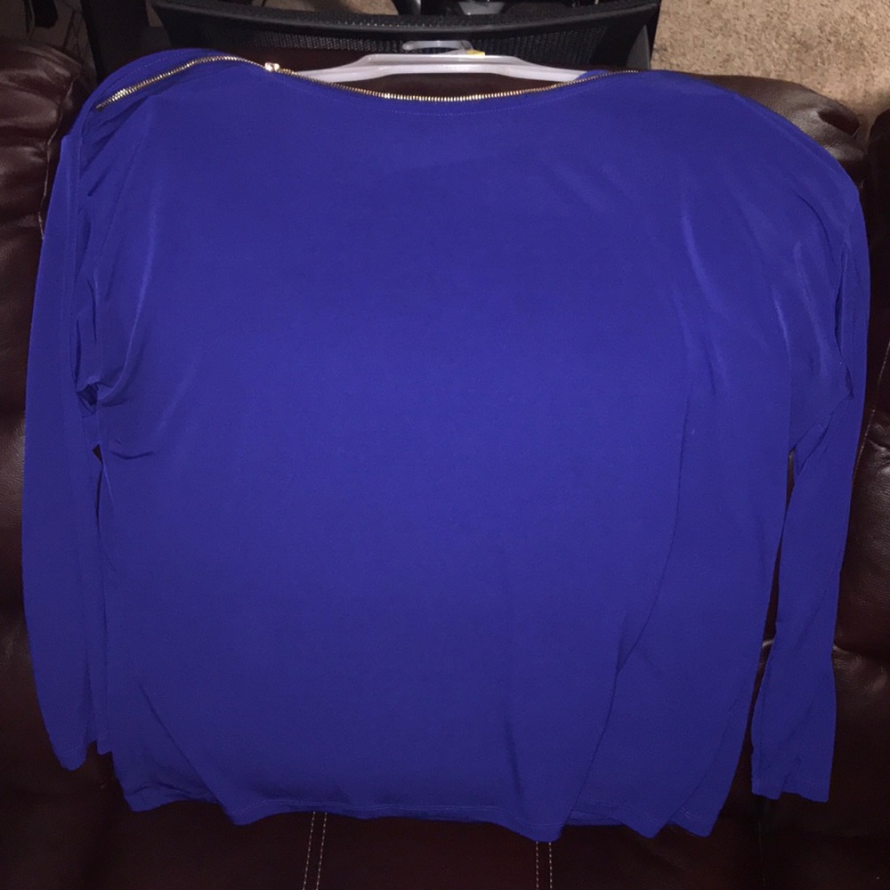Royal blue blouse